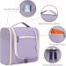 Women's Large Travel Hanging Toiletry Wash Bag Organizer - Light Purple Cosmetic & Makeup Case - Buy Online on GoSupps.com
