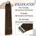 RUNATURE Brown Tape in Human Hair Extensions - 20 Inch 50 Gram Real Human Hair - #4 Brown Tape in Extensions - Buy Online on GoSupps.com