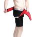 Buy Adjustable Groin Support Wrap for Men & Women - Hip Compression Brace for Pain Relief & Recovery | Thigh Leg Support Sleeve - Black One Size - Buy Online on GoSupps.com
