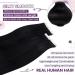 Laavoo Invisible Real Hair Tape Extensions - Black Remy Human Hair Seamless 20pcs 25cm - Premium Quality Extensions for Effortless Styling - Buy Online on GoSupps.com