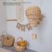 Handcrafted Woven Hot Air Balloon Wall Decor | Rattan Hanging Decor for Kids' Rooms Weddings Parties & More - Ideal Photo Prop & Romantic Decor - Buy Online on GoSupps.com