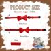 2 Pcs Velvet Bowtie Cat Collar with Bell Adjustable Breakaway Cat Collars Kitten Small Puppy Safety Bow Tie Solid Wedding Red Cat Collar for Boy Girl Cats - Buy Online on GoSupps.com