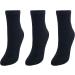 CTM Women's Cushioned Diabetic Ankle Socks - 3 Pair Pack, Black - One Size - Buy Online on GoSupps.com
