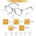 DUCO Blue Light Glasses for Men & Women - Retro Round Eyeglasses Blue Ray Blocking for Gaming & Computer Use - Grey 5216 - Buy Online on GoSupps.com