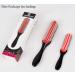 9-Row Cushion Nylon Bristle & Travel Brush Combo - 2-in-1 Hair Brush Set - Buy Online on GoSupps.com