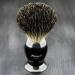 Buy Black & Metal Color Base Shaving Brush with Pure Black Roof Hair for Men | Premium Quality Shaving Accessories - Buy Online on GoSupps.com
