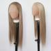Tawarm Honeyblond Light Brown Synthetic Lace Front Wig for Black Women - Long Smooth Hair Natural Middle Part Perfect for Cosplay & Everyday Use | 33x7.6 cm Hand-Bound - Buy Online on GoSupps.com