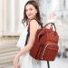 Viedouce Baby Diaper Backpack - Waterproof Oxford Large Capacity Bag with Diaper Support & Stroller Belts - Multifunctional Brick Red - Buy Online on GoSupps.com