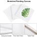 Aodaer 12-Piece Stretched Canvas Set - Triangle, Square, Hexagon, Round Shapes - 6 Inch Blank White Canvas Panels for Acrylic & Oil Painting - Buy Online on GoSupps.com