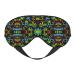 Double-Sided Eye Mask Eye Sleep Shade Cover Tie-Dye-Pot-Leaf-Weeds Unisex Night Sleeping Mask