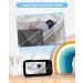 MOXTOYU Video Baby Monitor 4.3 HD Screen with 2-Way Talk, Night Vision, Temperature Monitoring, 8 Lullabies - Perfect Gift for Newborns - Buy Online on GoSupps.com