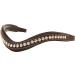 ExionPro White Crystal Browband for Horses - Full Cob Pony Sizes, Brown & Black Color Options, Equestrian Accessory - Buy Online on GoSupps.com