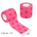 Bohue 6 Rolls Love Bandage Red Hearts Bandage Non Woven Bandage Self-Adhesive Bandages Breathable Tape for Pet Knee Ankle(5cm) - Buy Online on GoSupps.com