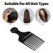 4 Pack 5.25 Inch Plastic Hair Pick Combs - Wide Tooth Afro Lift Picks for Styling, Lifting, and Detangling - Ideal for Long Curly, Thick Hair, Wigs, and Beards - Men & Women - Buy Online on GoSupps.com