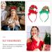 Lurrose 2pcs Christmas Headband Set - Santa Hat & Striped Clown Hair Hoops | Festive Party Favor Gifts (Mixed Colors) - Buy Online on GoSupps.com