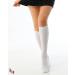 Hugh Ugoli Women Cotton Knee High Socks 4-Pack | Soft & Lightweight | Shoe Size 8-11 White - Buy Online on GoSupps.com