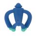 Nuby Geo Zoos Massaging Teether - BPA-Free Baby Teething Toy - Blue Gorilla Design - 3+ Months - Buy Online on GoSupps.com