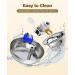 Stainless Steel Cat Water Fountain 2L/67oz - Quiet & Low Noise Design for Multiple Pets - Sliver - Buy Online on GoSupps.com