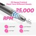 MelodySusie Electric Nail Files 11 in 1 Kit PC180F | Cordless 25000RPM Nail Drill | Portable Rechargeable Efile for Acrylic Nails | Professional Manicure Pedicure Tool (Gray) - Buy Online on GoSupps.com