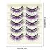 YangMeng Purple Diamond Eyelashes | Thick Exaggerated False Lashes for Cosplay & Dance Performance - Natural Look - Buy Online on GoSupps.com