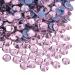 Jollin Hot Fix Crystals Flat Back Rhinestones Glass Glitter Stones Nail Art Gemstones Gems SS16 576pcs Pink Pink SS16