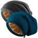 Silk Satin Bonnet Hair Wrap for Sleeping, 2 Pcs Adjustable Silk Bonnets for Women Men Sleep Cap Silk Lined Slouchy with Adjustable Strap Curly Hair Head Scarf Night Caps Large Black+blue2