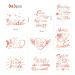 Howaf 27 Pcs Rose Gold Team Bride Metallic Temporary Tattoos - Bachelorette Party & Wedding Accessories - Buy Online on GoSupps.com