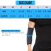 360 Relief Compression Elbow Brace Sleeve for Men and Women - Large Black with Mesh Laundry Bag | Joint Pain Relief for Tendonitis, Tennis, Golf, Workout, Weightlifting - Buy Online on GoSupps.com