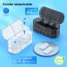 Weekly Pill Organizer - Double-Sided Portable Pill Box for Medications & Vitamins - 2PC (White/Black - Buy Online on GoSupps.com