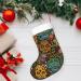 Ffexs Tropical Plants Christmas Socks - Velvet Sugar Skulls Print - One Size - Perfect for New Year & Holiday Gifts - Buy Online on GoSupps.com