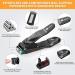 ROOOG Nail Clippers with Catcher - Ultra Sharp Unisex Fingernail & Toenail Cutter Set - Black - Buy Online on GoSupps.com