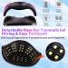 256W UV Gel Nail Lamp with 4 Timer Settings and 57 Lamp Beads - Fast Professional Dryer for Gel Nail Polish with Auto Sensor - Includes 7 Free Gifts - Buy Online on GoSupps.com