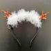 Wedity LED Light Up Deer Antlers Headband Christmas Reindeer Feather Headbands Holiday Headpiece Xmas Hair Accessories - Buy Online on GoSupps.com