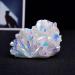 Crystals and Stones Minerals Rough Natural Electroplated White Crystal Stone Cluster for Home Office Decoration QINTINYIN 200-250g White - Buy Online on GoSupps.com