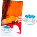 FRCOLOR 1pc nail art crystal cup crystal cup glassware mini dappen dish Nail art liquid cup nail art pen holder Liquid Powder Container nail liquid dish with cover plate crystal art glass 7.5x6cm Blue - Buy Online on GoSupps.com