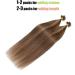 Elailite Bonding Extensions - 100% Human Hair Keratin U-Tip Hair Extensions 22 #4P27 Medium Brown/Honey Blonde - 50g (1g/strand) - Buy Online on GoSupps.com