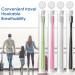 Sibba 4 Pack Extra Soft Micro Nano Manual Toothbrush for Sensitive Gums | Ultra-Bristles & Conical Design - Individually Packaged (Black Pink Blue White) - Ideal for Gum Care Adults - Buy Online on GoSupps.com
