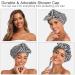 VVolf Reusable Large Turban Shower Cap for Women - Ideal for Long Hair, Braids, and Black Hair - Buy Online on GoSupps.com