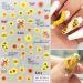 4 Pcs Exquisite 5D Sunflower Nail Stickers - Yellow Daisy Decals for DIY Nail Art - Buy Online on GoSupps.com
