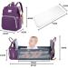 Shop Multifunctional Baby Wrap Bag Backpack - Large Capacity Diaper Backpack with Water-Repellent Design for Travel | Best Diaper Support for Moms & Dads - Violet - Buy Online on GoSupps.com