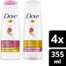 Dove Colour Protect Shampoo & Conditioner for coloured hair with Bio-Nourish Complex for everyday hair care 355 ml (Pack of 4: 2 Shampoos + 2 Conditioners) Colour Care Shampoo + Conditioner 355 ml (Pack of 4) - Buy Online on GoSupps.com