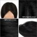 Mofasal 10 Inch Human Hair Topper for Thinning Hair Women - Swiss Base Real Hair Clip-in Topprs 1B# (Near Black) - Buy Online on GoSupps.com