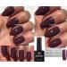Bluesky GEL POLISH BURGUNDY RED AS164 Marvellous Mauve Nail Gel UV LED Soak Off 10ml