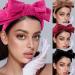 TQUXNGA Layered Bowknot Headbands for Woman Anti Slip Headbands Skincare Wide Brim Headband for Girls Washing Face Makeup Black - Buy Online on GoSupps.com
