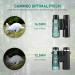 CAMMOO 12x42 HD Binoculars - IPX7 Fog & Waterproof - Bright BAK-4 Prism - Universal Phone Adapter - Bird Watching & Hunting - BLACK - Buy Online on GoSupps.com