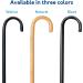 Carex Round Handle Wood Cane - Fashionable Traditional Style Walking Stick 36 - Black - Buy Online on GoSupps.com