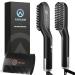 Arkam Beard Straightener for Men -Original Heated Beard Brush Kit w/ Anti-Scald Feature, Dual Action Hair Comb and Travel Bag for Short to Medium Beards -Costume Accessories and Grooming Gifts for Men