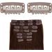 Metal Snap Clips for Hair Extensions - U-shape Wig Clips with Soft Rubber - Brown Hair Extension Clips for Easy DIY Styling - Buy Online on GoSupps.com
