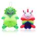 2Pcs Bath Loofahs for Kids Cartoon Shower Puff Body Loofahs Toddler Bath Sponges Loofah Boys Girls Body Scrubber Shower Washing Exfoliating Soft Body Puff Sponge for Children Shower Bath
