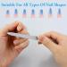4pack Metal Nail Files Professional Nail Files with Anti Slip Handle for Natural Nails Double Sided Sapphire Grit for Shaping Styling Gel and Acrylic Nails Nails Accessories Tools for Home Salon - Buy Online on GoSupps.com